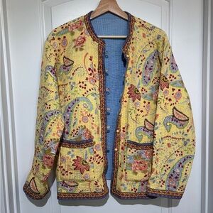 Colorful Floral Quilted Jacket